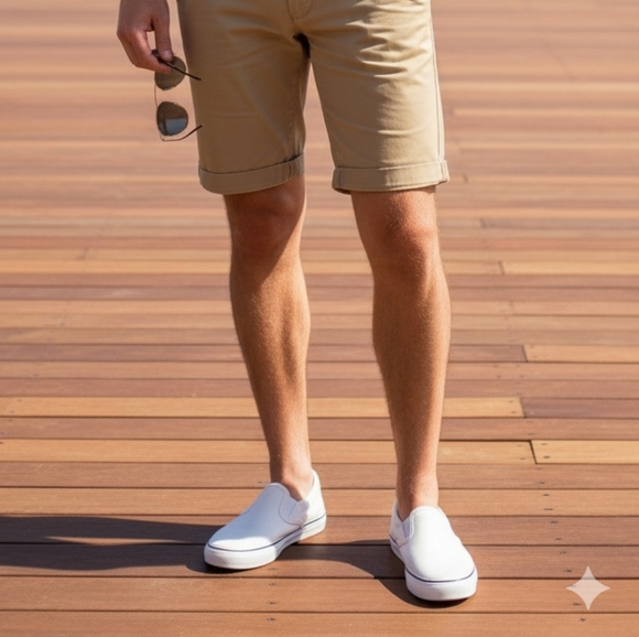 Sperry white canvas sneakers 11 - Picture 1 of 9